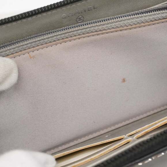 Chanel Camellia Lambskin Long Wallet, Black, Women's, P2245450 - Picture 10 of 16